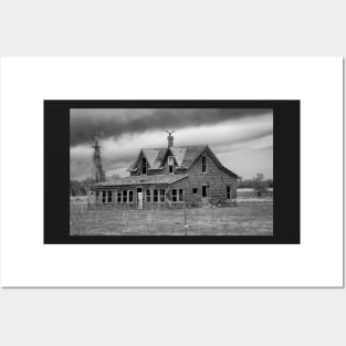 Chimney Topper - Black and White Posters and Art